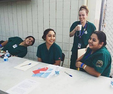 Lancaster medical students volunteer at free health screening event