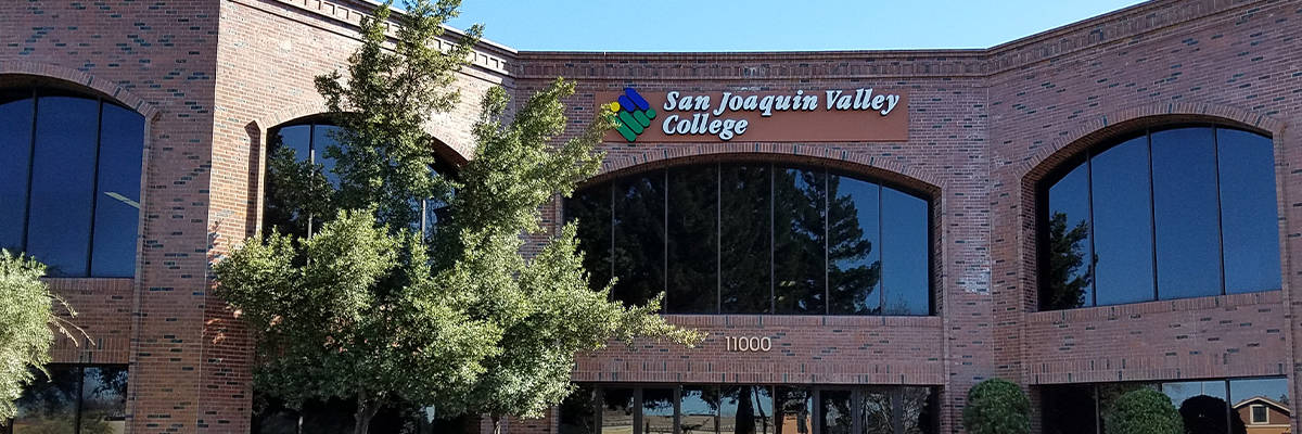 SJVC Rancho Cordova Campus Logo on Building
