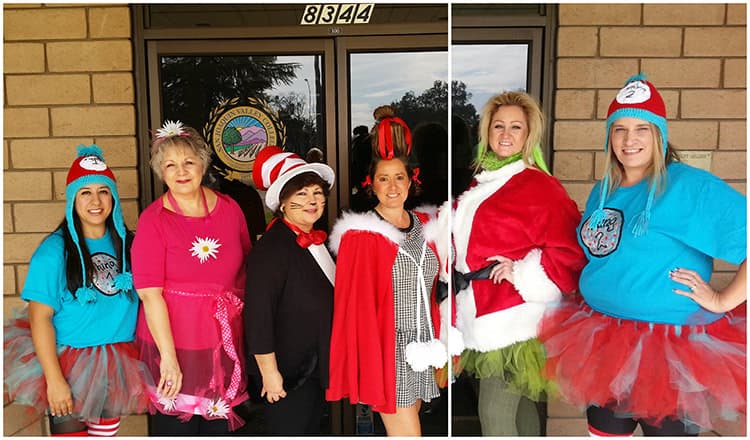 Visalia Halloween Collage Staff and Faculty