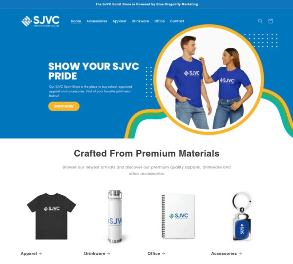 SJVC Online Spirit Store Now Open San Joaquin Valley College