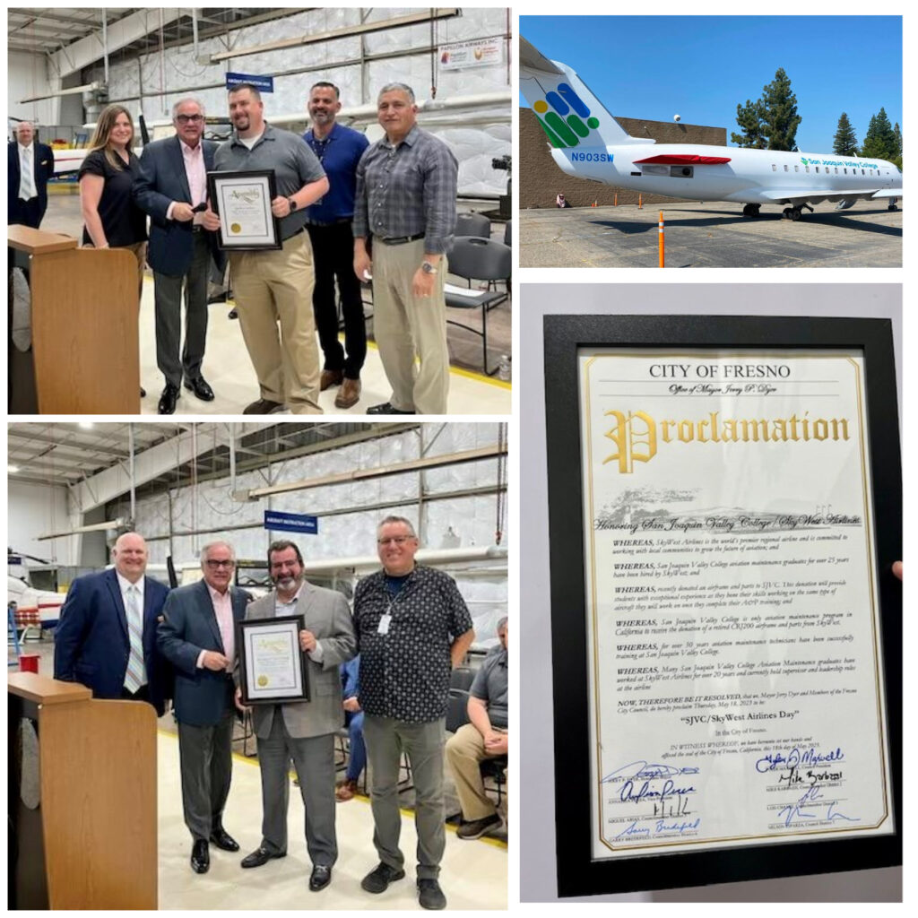 SkyWest Airlines Donates Aircraft to SJVC During Open House as City of
