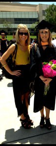 Annessa and sister, Brittany, at graduation.