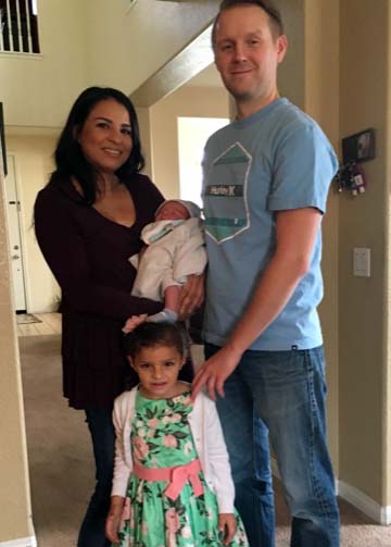 SJVC Ontario Respiratory Therapy program graduate Michael Berry with his family